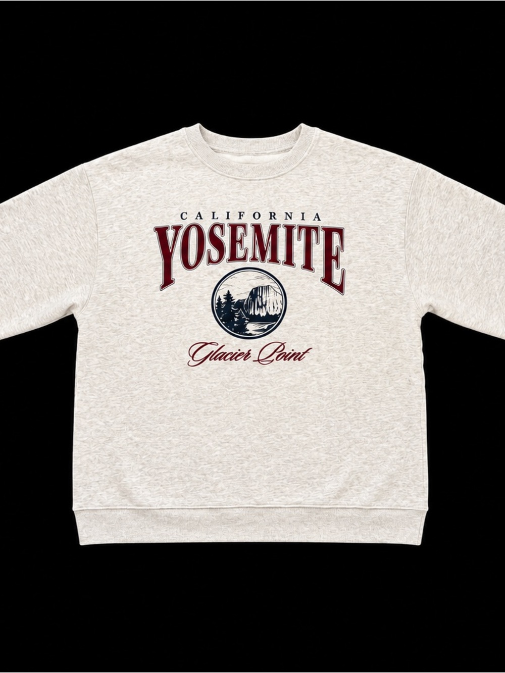 Hollister California Yosemite Glacier Point Graphic Crewneck Sweatshirt S